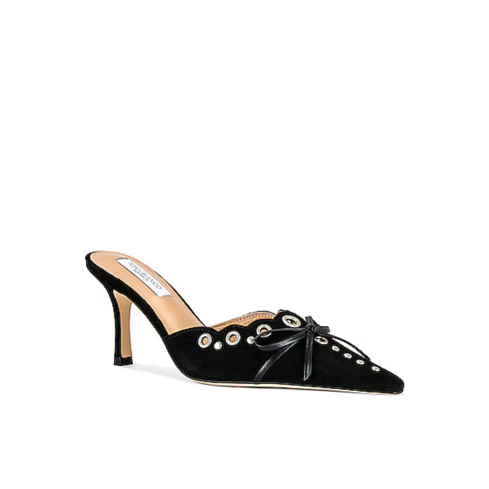 Brand new black pointed toe kitten heels